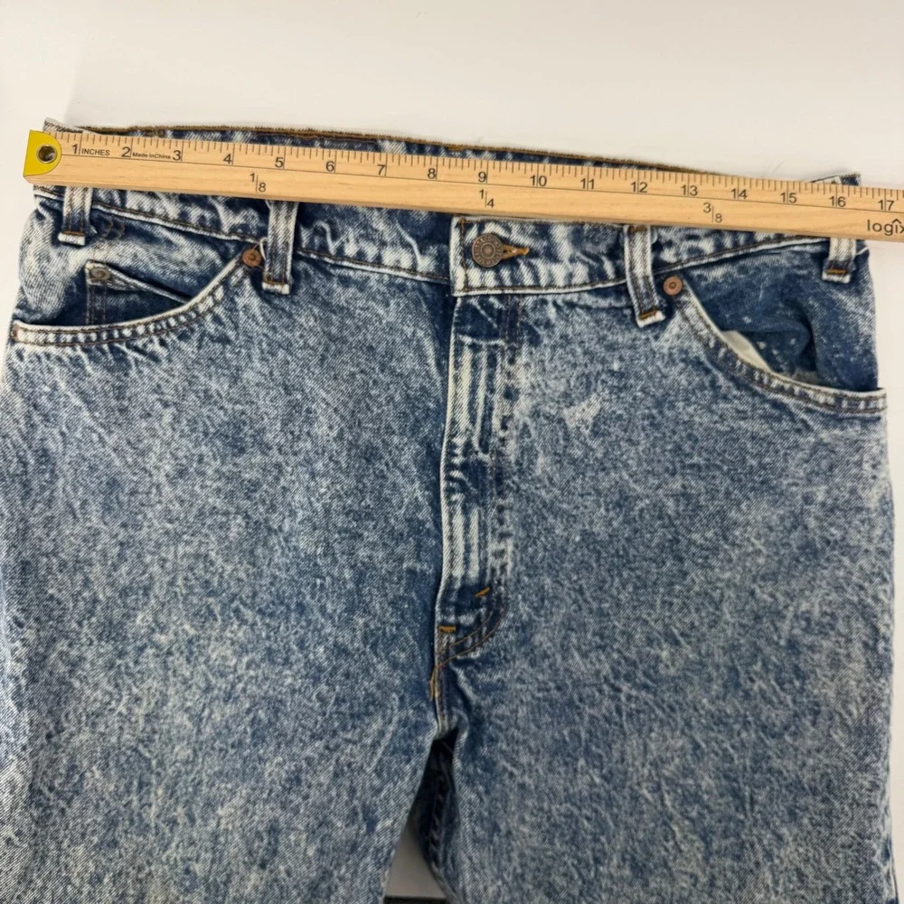 Vintage 80's Levi's 550 Orange Tab Acid Wash Jeans‎ USA Made 36x30 Relaxed Fit